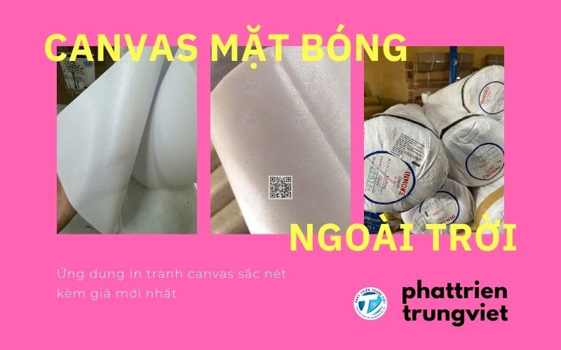 Canvas mặt bóng ngoài trời - Ứng dụng in tranh canvas sắc nét kèm giá mới nhất